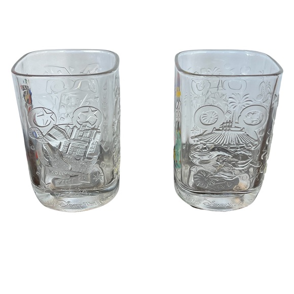 Walt Disney World McDonald’s 2000 Vintage Mickey Mouse Glass Set - Picture 5 of 5